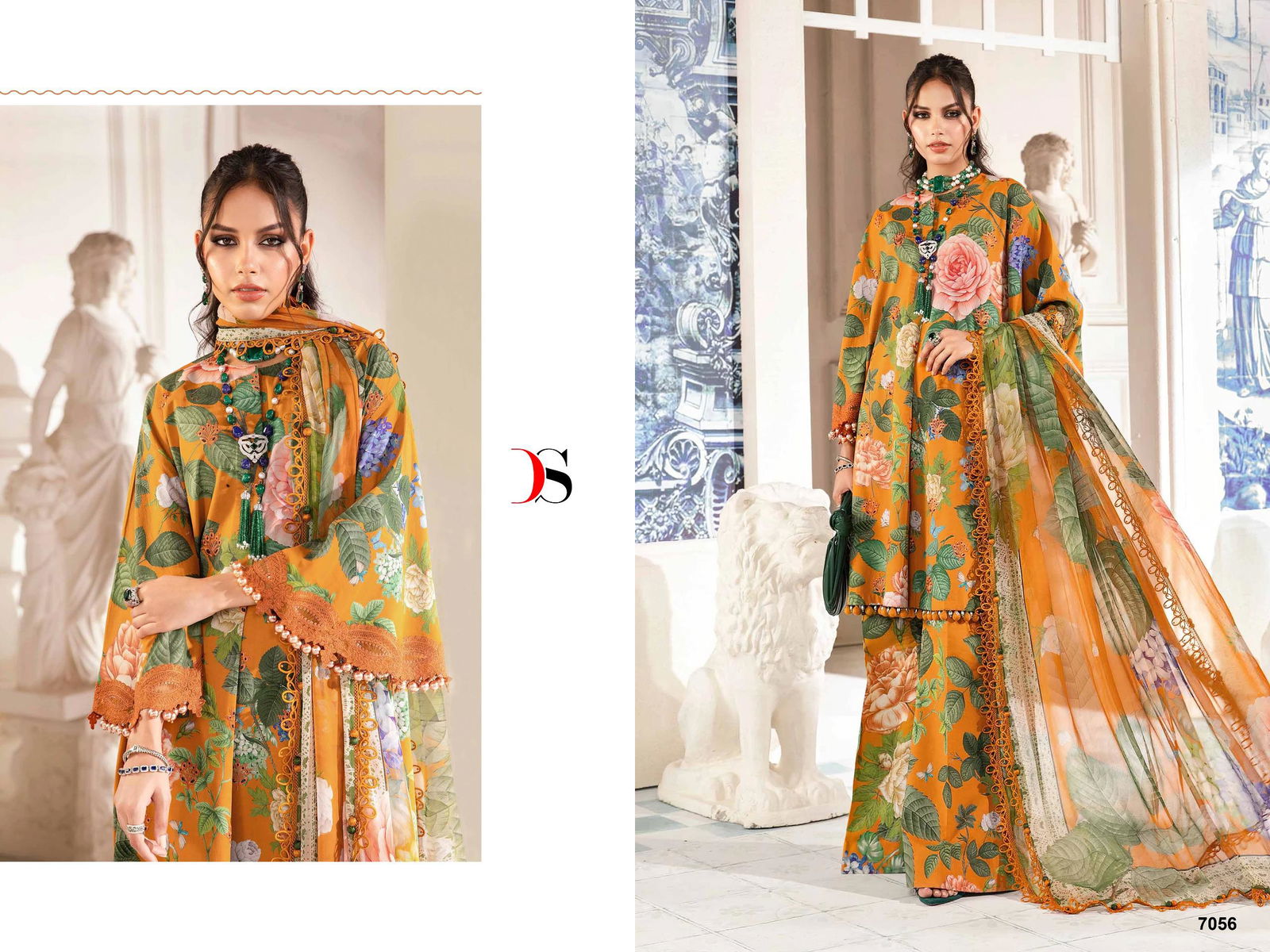 Maria B MPrint 24 Vol 3 By Deepsy Embroidery Cotton Pakistani Suit Wholesalers In Delhi
